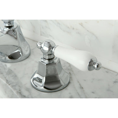 Kingston Brass Chrome 2 Handle Widespread Bathroom Faucet w Pop-up KS4461PL