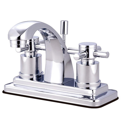 Chrome Two Handle Centerset Bathroom Faucet w/ Brass Pop-Up KS4641DX