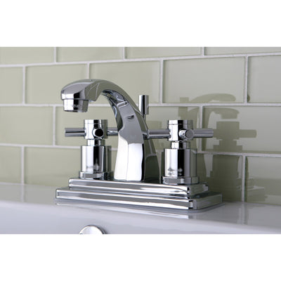 Chrome Two Handle Centerset Bathroom Faucet w/ Brass Pop-Up KS4641DX