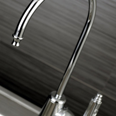 Kingston Brass Chrome Georgian kitchen water filtration faucet KS7191GL