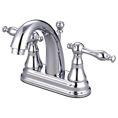 Kingston Brass Chrome 2 Handle 4" Centerset Bathroom Faucet w Pop-up KS7611NL