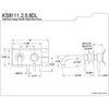Concord Satin Nickel Single Handle Wall-Mount Vessel Sink Faucet KS8118DL