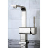 Kingston Concord Satin Nickel 1 Handle Bathroom Faucet w/ Push-up Drain KS8468DL