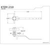 Kingston Brass KTZX1 Toilet Tank Handle Flush Lever Polished Chrome