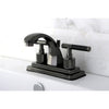 Kingston Water Onyx Black Nickel finish Centerset Bathroom Sink Faucet NS4640DKL