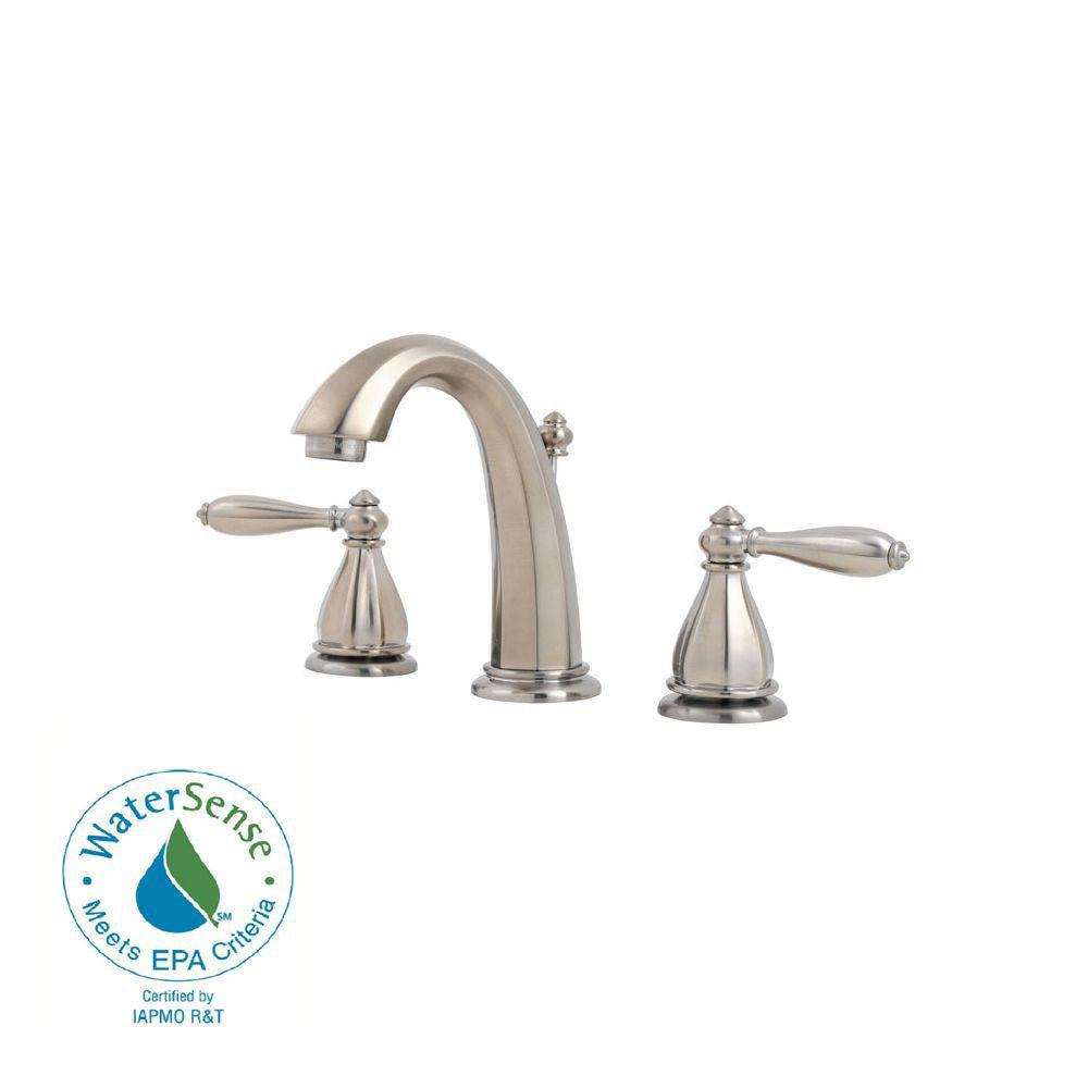 Price Pfister Portola 8 inch Widespread 2-Handle Bathroom Faucet in Brushed Nickel 475822