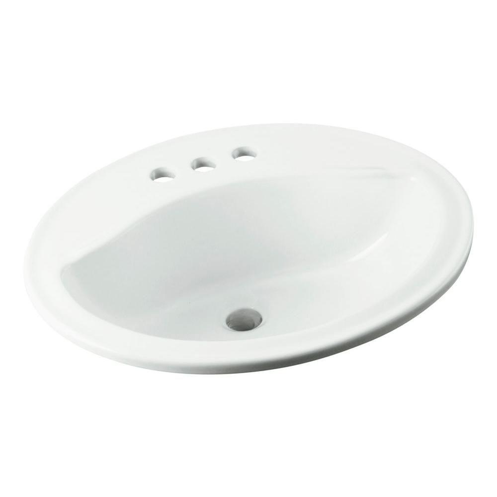 Sterling Sanibel Self-Rimming Bathroom Sink in White 662904