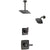 Delta Ashlyn Venetian Bronze Finish Shower System with Control Handle, 3-Setting Diverter, Showerhead, and Ceiling Mount Showerhead SS142641RB6