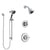 Delta Linden Chrome Finish Shower System with Control Handle, 3-Setting Diverter, Showerhead, and Hand Shower with Slidebar SS1429415
