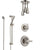 Delta Lahara Stainless Steel Finish Shower System with Control Handle, Diverter, Ceiling Mount Showerhead, and Hand Shower with Slidebar SS1438SS6