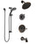 Delta Cassidy Venetian Bronze Tub and Shower System with Temp2O Control, 3-Setting Diverter, Showerhead, and Hand Shower with Slidebar SS14400RB4