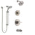 Delta Compel Stainless Steel Finish Tub and Shower System with Control Handle, Diverter, Showerhead, and Temp2O Hand Shower with Slidebar SS14461SS4