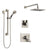 Delta Vero Stainless Steel Finish Shower System with Dual Control Handle, 3-Setting Diverter, Showerhead, and Hand Shower with Grab Bar SS172531SS3