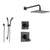 Delta Dryden Venetian Bronze Shower System with Dual Control Shower Handle, 3-setting Diverter, Large Modern Rain Square Shower Head, and Hand Held Shower SS175183RB