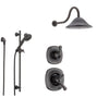 Delta Addison Venetian Bronze Shower System with Dual Control Shower Handle, 3-setting Diverter, Large Rain Shower Head, and Handheld Shower Spray SS179281RB