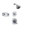 Delta Addison Chrome Shower System with Dual Control Shower Handle, 3-setting Diverter, Showerhead, and Dual Body Spray Shower Plate SS179283