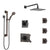 Delta Vero Venetian Bronze Shower System with Dual Thermostatic Control, Diverter, Showerhead, 3 Body Sprays, and Grab Bar Hand Shower SS17T2533RB3