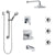Delta Ara Chrome Tub and Shower System with Dual Thermostatic Control, Diverter, Showerhead, 3 Body Sprays, and Hand Shower with Grab Bar SS17T46721