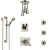 Delta Vero Dual Thermostatic Control Stainless Steel Finish Shower System, Diverter, Ceiling Showerhead, 3 Body Jets, Grab Bar Hand Spray SS17T532SS4