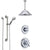 Delta Victorian Chrome Shower System with Dual Thermostatic Control, Diverter, Ceiling Mount Showerhead, and Hand Shower with Grab Bar SS17T5511