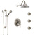 Delta Trinsic Stainless Steel Finish Integrated Diverter Shower System Control Handle, Showerhead, 3 Body Sprays, and Grab Bar Hand Shower SS24959SS11