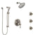 Delta Cassidy Stainless Steel Finish Shower System with Control Handle, Integrated Diverter, Showerhead, 3 Body Sprays, and Hand Shower SS24997SS1