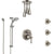 Delta Cassidy Stainless Steel Finish Integrated Diverter Shower System Control, Ceiling Showerhead, 3 Body Sprays, and Temp2O Hand Shower SS24997SS5