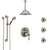 Delta Cassidy Stainless Steel Finish Integrated Diverter Shower System Control Handle, Ceiling Showerhead, 3 Body Jets, Grab Bar Hand Spray SS24997SS9