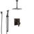 Delta Ara Venetian Bronze Shower System with Dual Control Handle, Integrated Diverter, Ceiling Mount Showerhead, and Hand Shower SS27867RB8