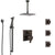 Delta Ara Venetian Bronze Shower System with Dual Control Handle, Integrated Diverter, Ceiling Showerhead, 3 Body Sprays, and Hand Shower SS27967RB3