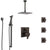 Delta Ara Venetian Bronze Shower System with Dual Control Handle, Integrated Diverter, Ceiling Showerhead, 3 Body Sprays, and Hand Shower SS27967RB4