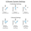 Delta Cassidy Dual Control Handle Stainless Steel Finish Shower System, Showerhead, Ceiling Showerhead, Grab Bar Hand Spray SS27997SS7