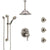 Delta Cassidy Dual Control Handle Stainless Steel Finish Shower System, Ceiling Showerhead, 3 Body Jets, Grab Bar Hand Spray SS27997SS9