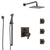 Delta Ara Venetian Bronze Shower System with Dual Thermostatic Control, Integrated Diverter, Showerhead, 3 Body Sprays, and Hand Shower SS27T967RB8