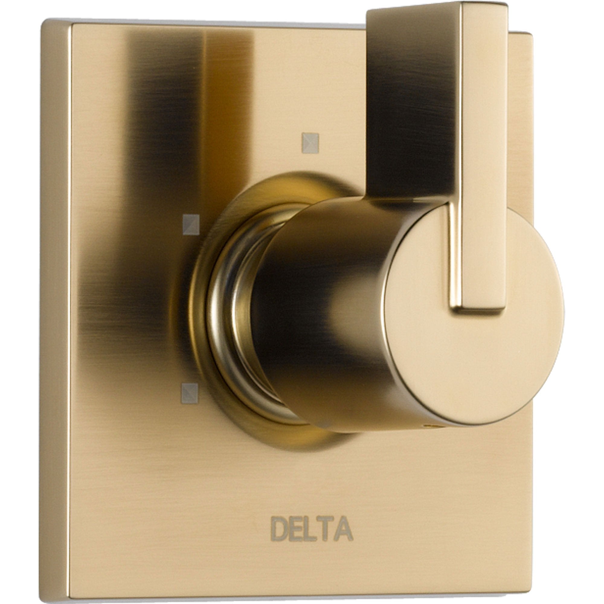Delta 3-Setting Champagne Bronze Square 1-Handle Shower Diverter Trim Kit 555988