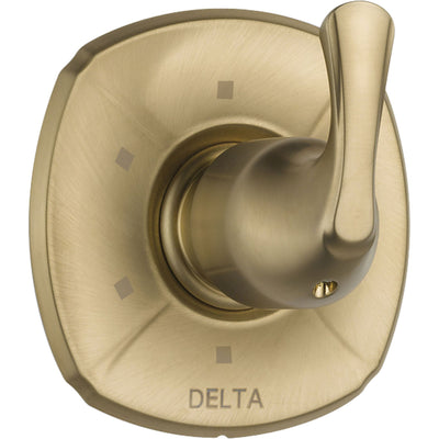 Delta Addison 6-Setting Champagne Bronze Shower Diverter with Valve D168V