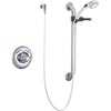Delta Core Chrome Shower with Handheld Spray and Grab Bar Includes Valve D972V