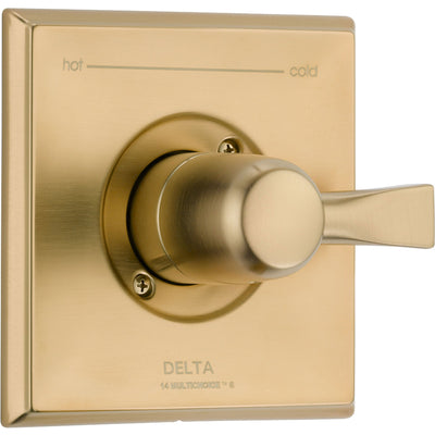 Delta Dryden Champagne Bronze Single Handle Shower Control Includes Valve D013V