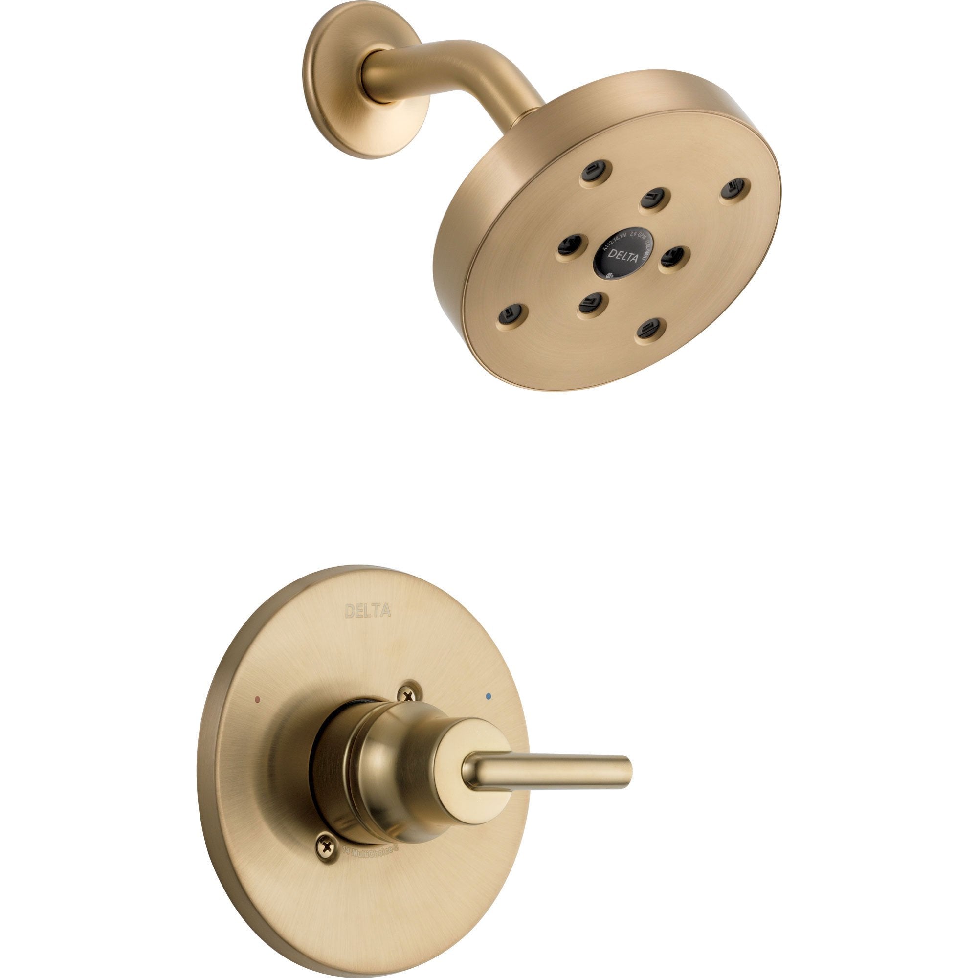 Delta Trinsic Champagne Bronze Modern Shower Only Faucet with Valve D645V