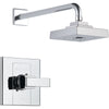 Delta Arzo Chrome Single Handle Modern Square Shower Only Faucet w/ Valve D592V