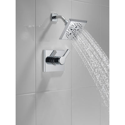 Delta Pivotal Chrome Finish Monitor 14 Series Shower only Faucet Includes Single Lever Handle, Cartridge, and Valve with Stops D3482V