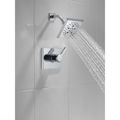 Delta Pivotal Chrome Finish Monitor 14 Series Shower only Faucet Includes Single Lever Handle, Cartridge, and Valve with Stops D3482V