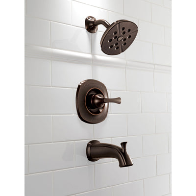 Delta Addison Wall Mount Venetian Bronze Tub and Shower Faucet with Valve D273V