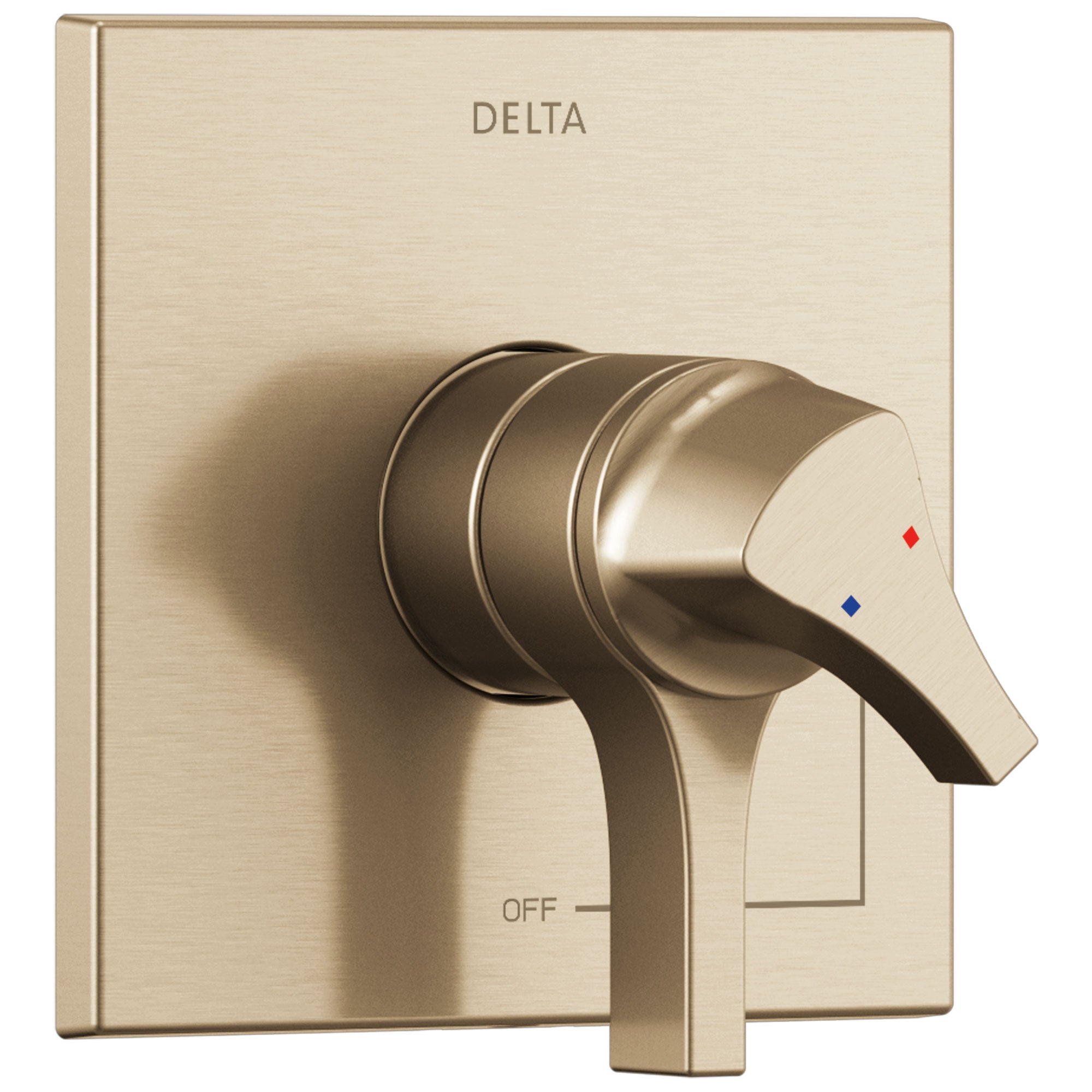 Delta Zura Champagne Bronze Finish Monitor 17 Series Shower Faucet Control Only Includes Cartridge, Handles, and Valve with Stops D3408V