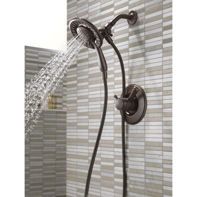 Delta Linden Collection Venetian Bronze Dual Control Shower only Faucet with Handspray and Showerhead Combo Trim (Requires Rough Valve) DT17293RBI