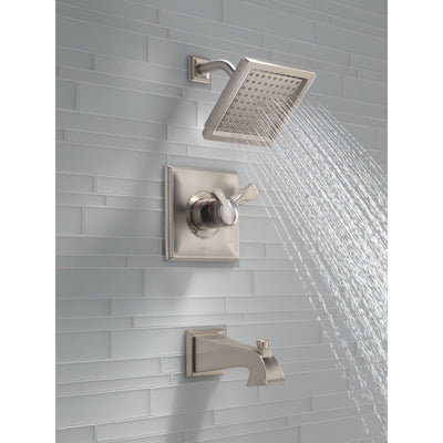 Delta Dryden Temp/Volume Tub & Shower Faucet with Valve in Stainless Steel D443V