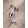 Delta Victorian Stainless Steel Finish Tub and Shower Faucet with Valve D459V