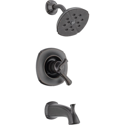Delta Addison Venetian Bronze Tub and Shower Combination Faucet with Valve D409V