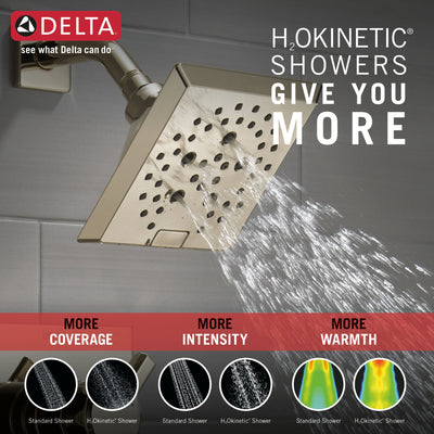 Delta Pivotal Polished Nickel Finish Monitor 17 Series H2Okinetic Tub and Shower Combination Faucet Trim Kit (Requires Valve) DT17499PN