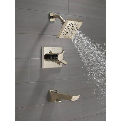 Delta Pivotal Polished Nickel Finish Monitor 17 Series H2Okinetic Tub and Shower Combination Faucet Trim Kit (Requires Valve) DT17499PN